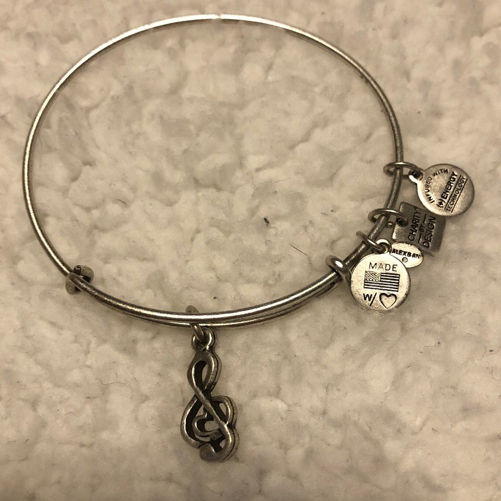 Alex and Ani Sweet Melody Treble Clef Bangle